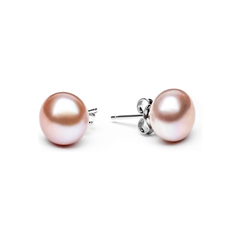 Gaura Pearls Náušnice s levandulovou 9.5-10 mm perlou Orlanda II, 65215446