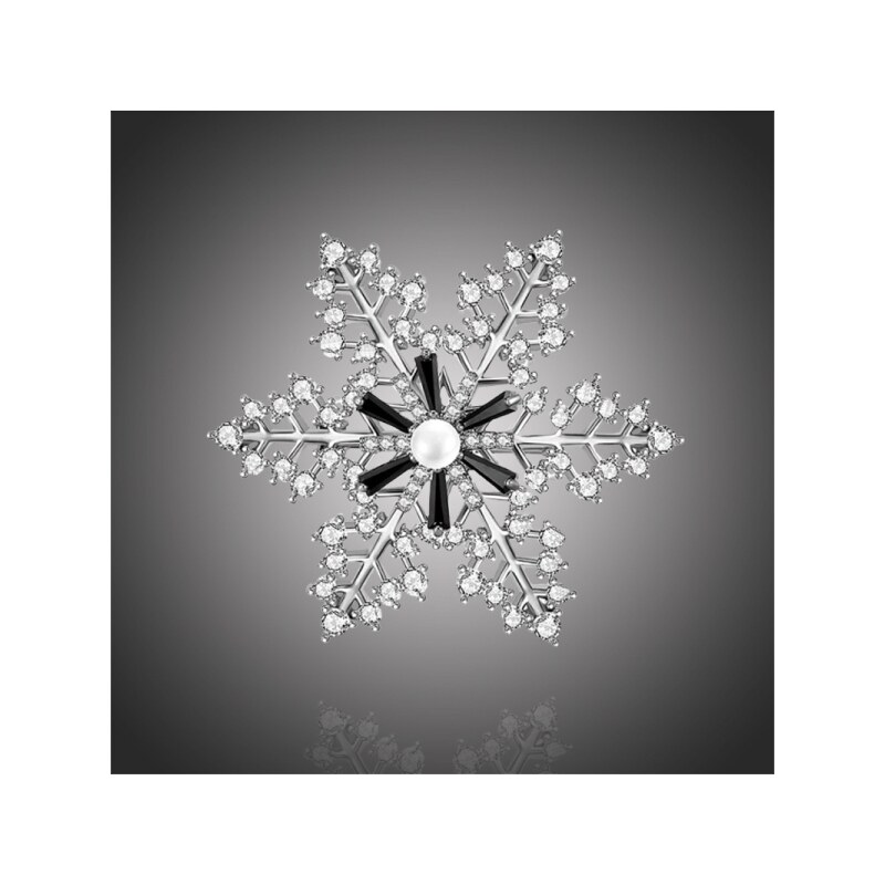 Éternelle Vánoční brož Swarovski Elements Desireé - sněhová vločka 65277496