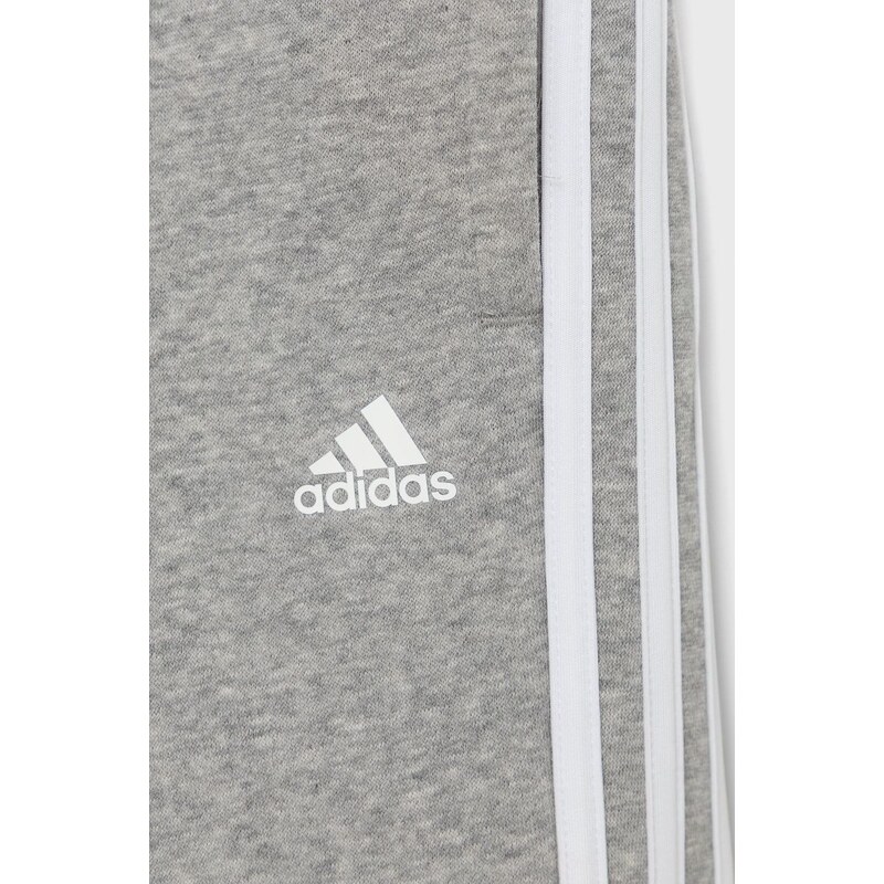 Dětské kalhoty adidas Performance H65793 šedá barva, s aplikací