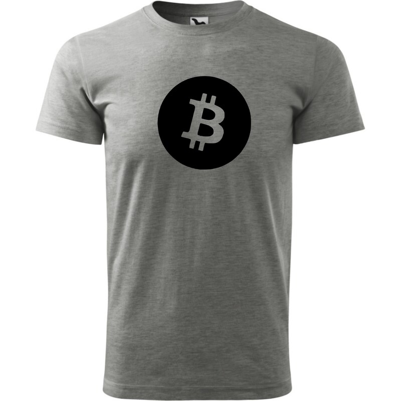 Fenomeno Pánské tričko Bitcoin - šedé