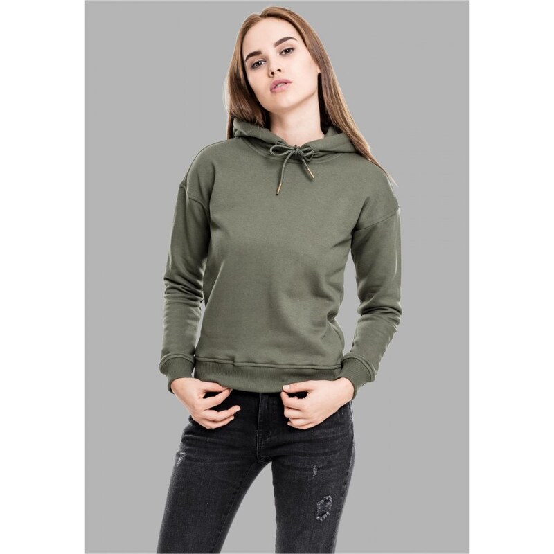 URBAN CLASSICS Ladies Hoody - olive