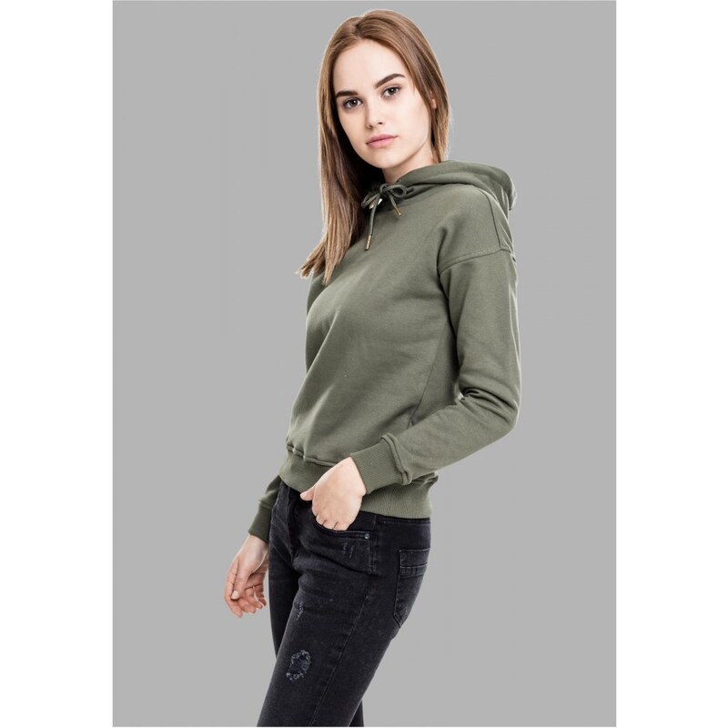 URBAN CLASSICS Ladies Hoody - olive