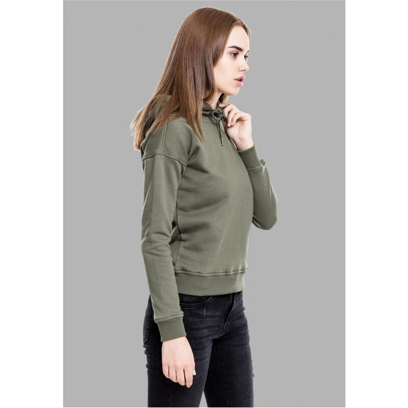 URBAN CLASSICS Ladies Hoody - olive