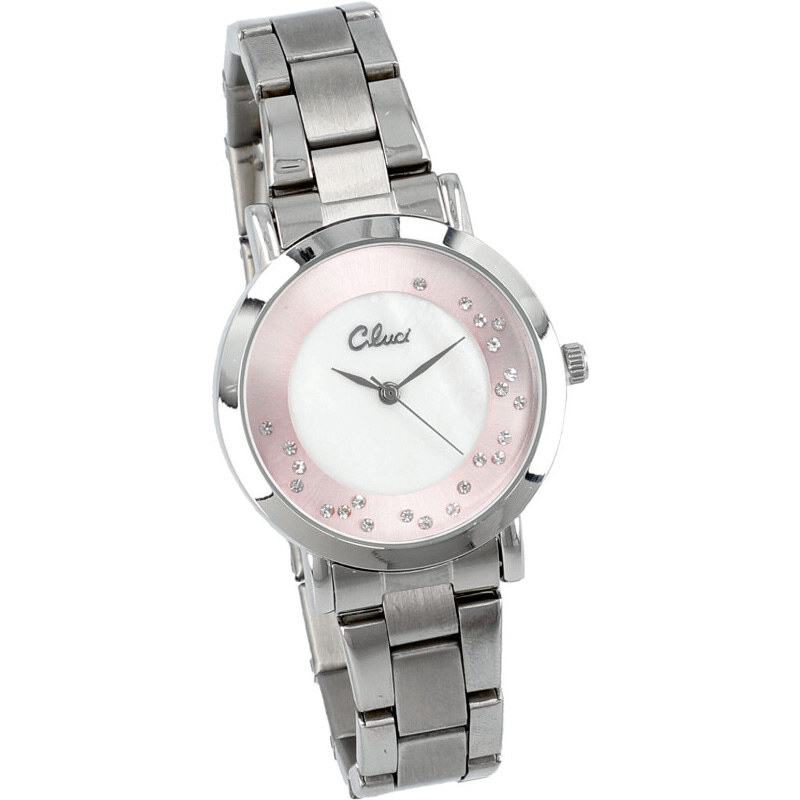 Barebag Stříbrné náramkové dámské hodinky v krabičce Gluci CC15231