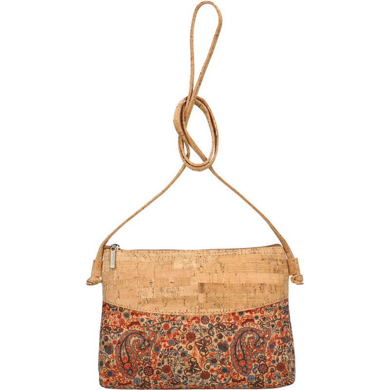 Made in Portugal Korková lehká crossbody dámská kabelka MSR17 červená 97985473