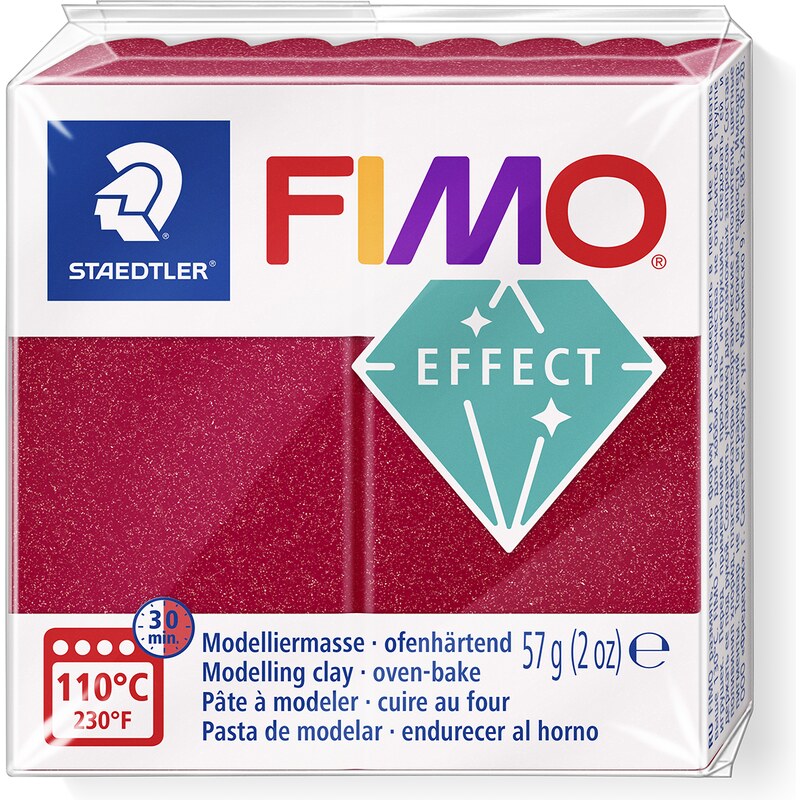 Staedtler FIMO Effect 57g ruby red (28)