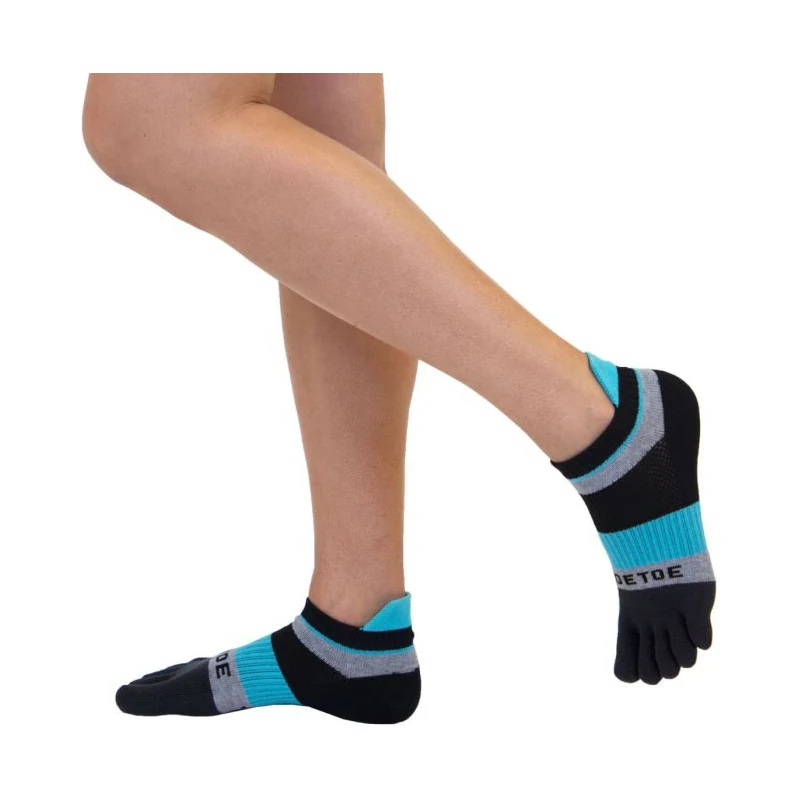 RUNNING běžecké nízké prstové ponožky ToeToe černá/modrá M - GLAMI.cz