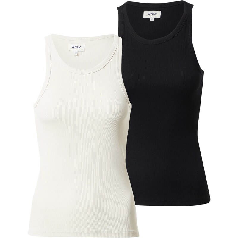 ONLY Top LINDSAY béžová / černá 68470028