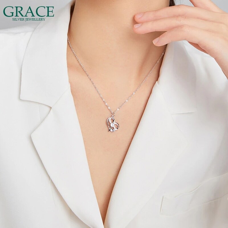 GRACE Silver Jewellery Stříbrný náhrdelník Nekonečná láska - stříbro 925/1000