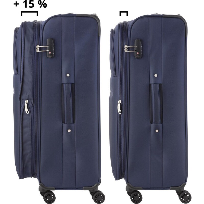 TRAVEL Z Sada kufrů Softspinner Blue 3-set