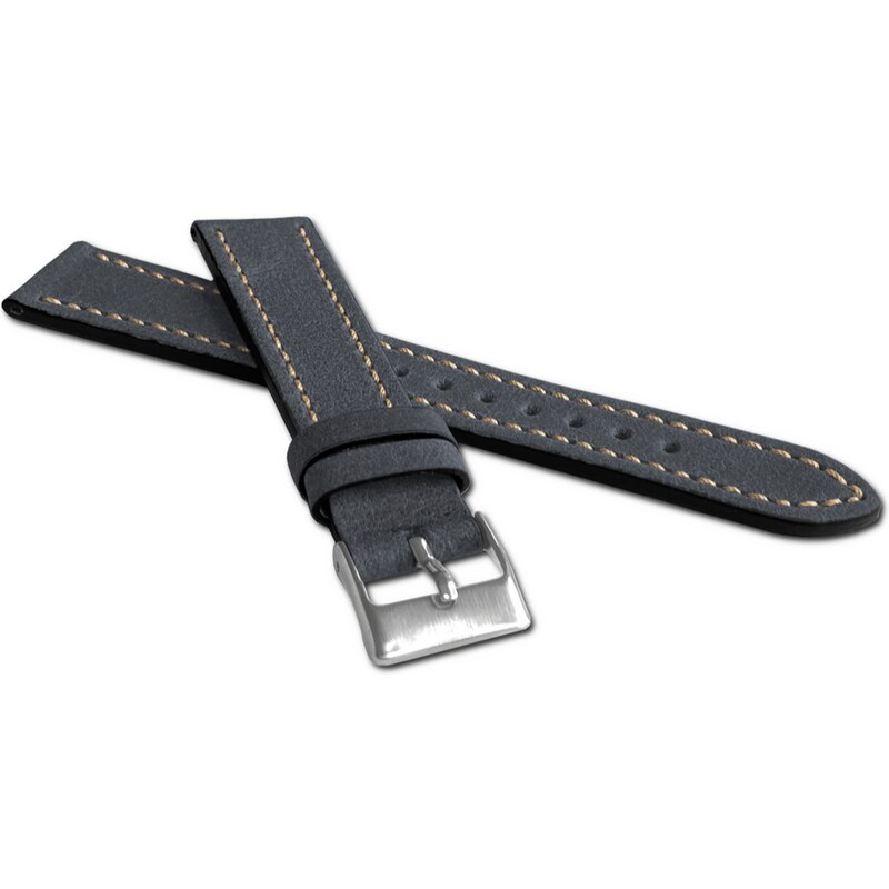 LAVVU Modrý řemínek RETRO z luxusní kůže Top Grain - 18 LSWUL18 74862433
