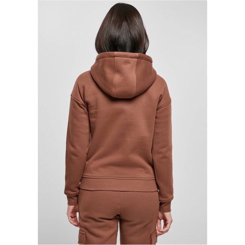 URBAN CLASSICS Ladies Organic Hoody - bark