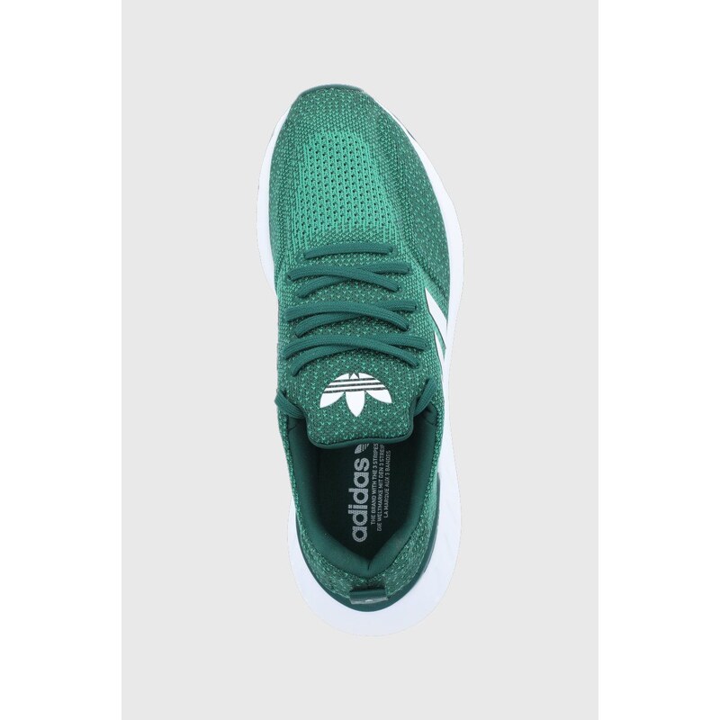 Boty adidas Originals Swift Run GZ3501 zelená barva, GZ3501-GREEN/WHT