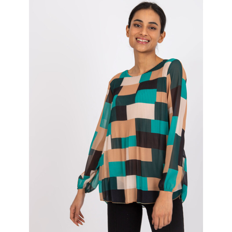 Italy Moda Blouse-DHJ-BZ-8643.38P-dark green