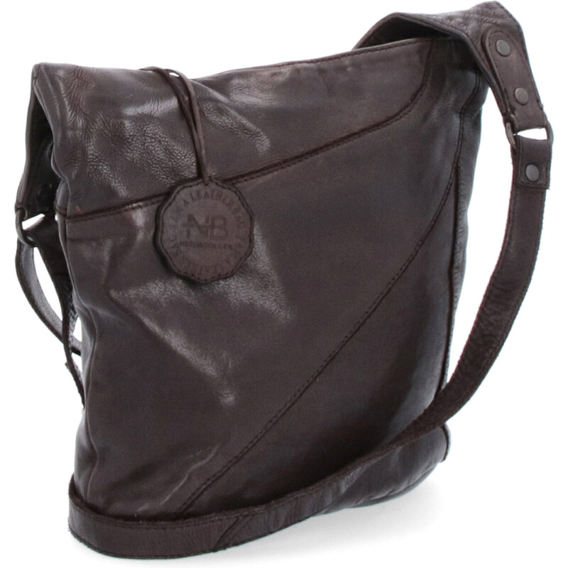 Kožená kabelka crossbody Noelia Bolger hnědá NB 2101 H