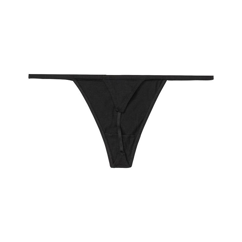 Victoria's Secret sexy černá tanga Stretch Cotton V-string Panty