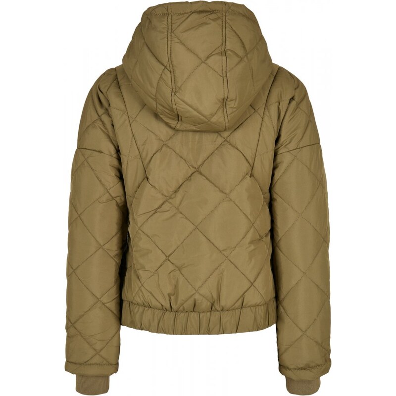 URBAN CLASSICS Ladies Oversized Diamond Quilted Pull Over Jacket - tiniolive