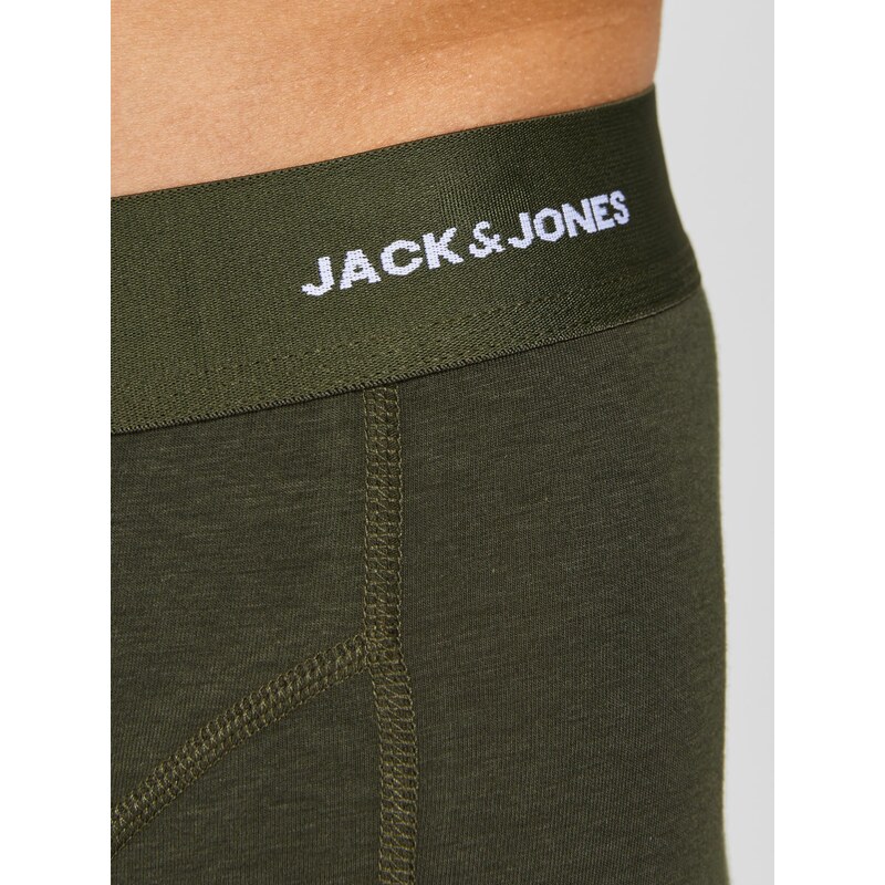 JACK & JONES Boxerky námořnická modř / zelená / černá