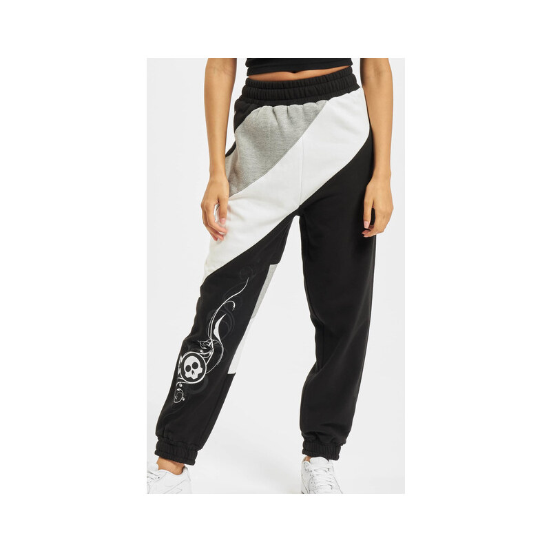 Černo/šedo/bílé dámské tepláky Dangerous DNGRS / Sweat Pant Skull 100317290