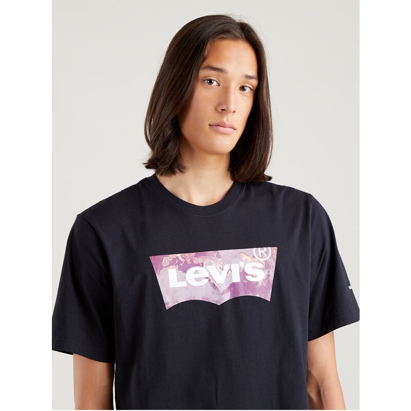 Levi's Černé pánské tričko Levi's - Pánské