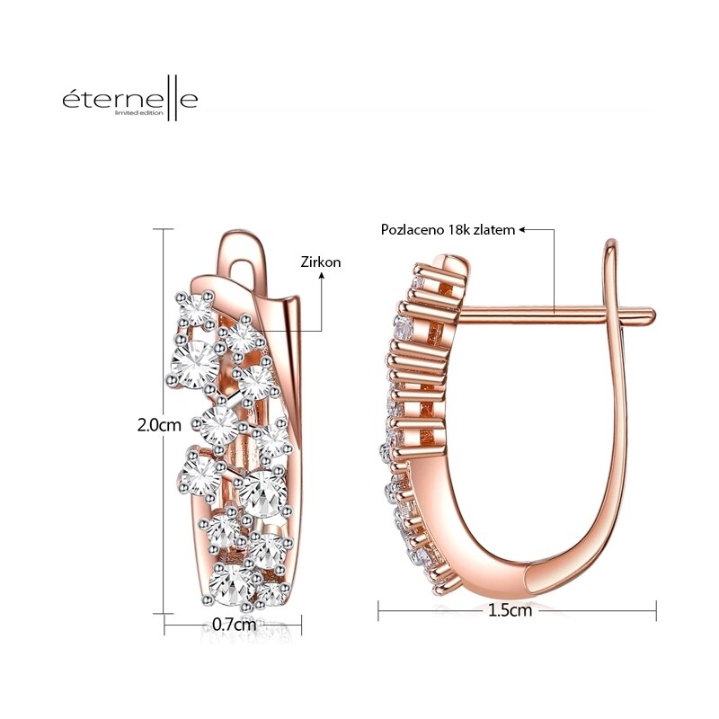 Éternelle Náušnice se zirkony Lola