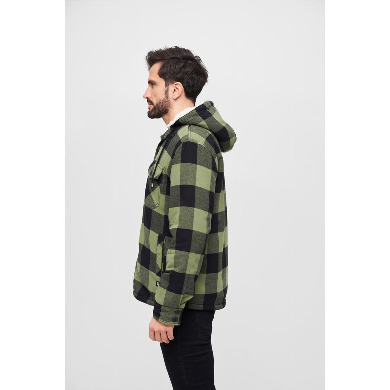 Brandit / Lumberjacket Hooded black/olive