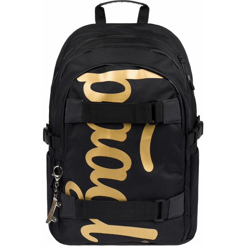 BAAGL Školní batoh Skate Gold černá;zlatá