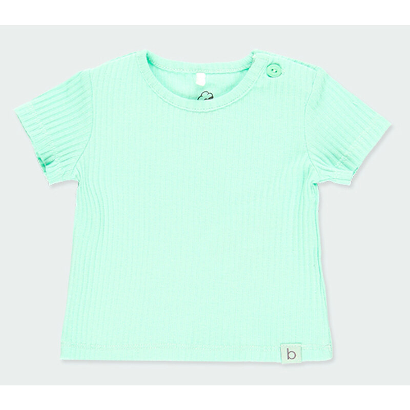Boboli Kojenecké tričko žebrované Zelené Organic
