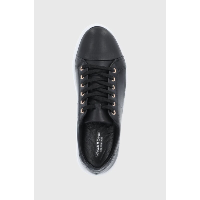Kožené boty Vagabond Shoemakers Zoe Platform černá barva