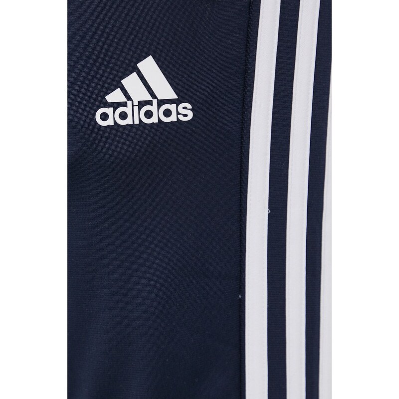 Kalhoty adidas H48448 dámské, tmavomodrá barva, s aplikací