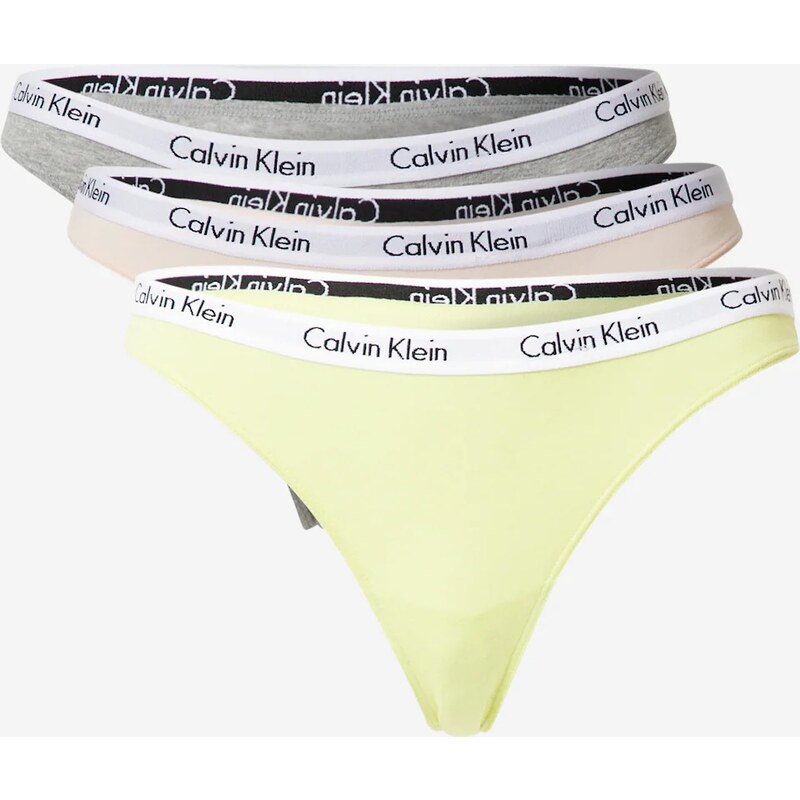 Dámská tanga Calvin Klein - 3Pack, vícebarevné