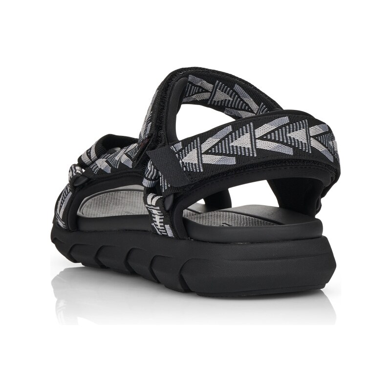 Pánské černé sportovní sandály Rieker 20802-00