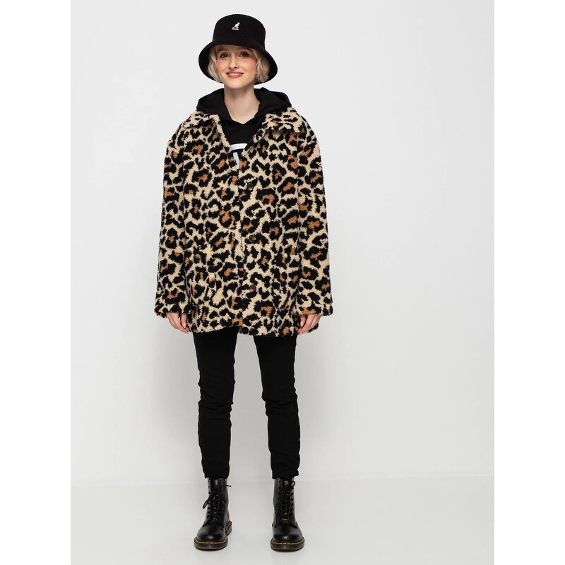 Brixton Bern Coat (leopard)barevná