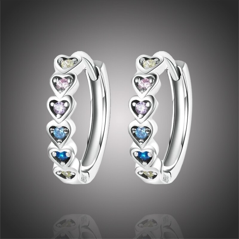 GRACE Silver Jewellery Stříbrné náušnice se zirkony Monica, stříbro 64919925