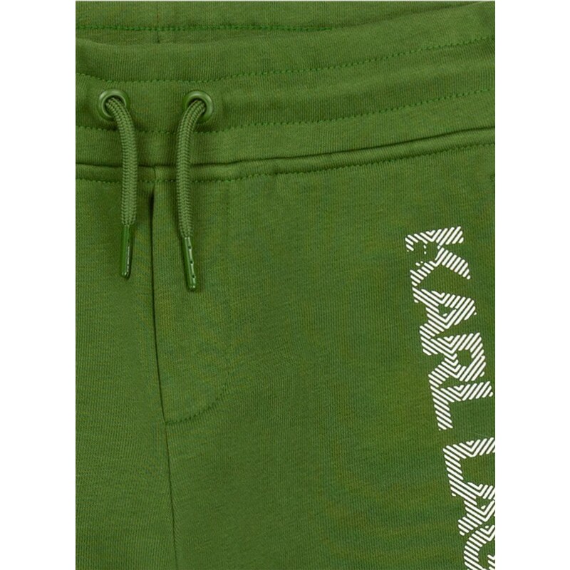 Dětské kraťasy Karl Lagerfeld zelená barva
