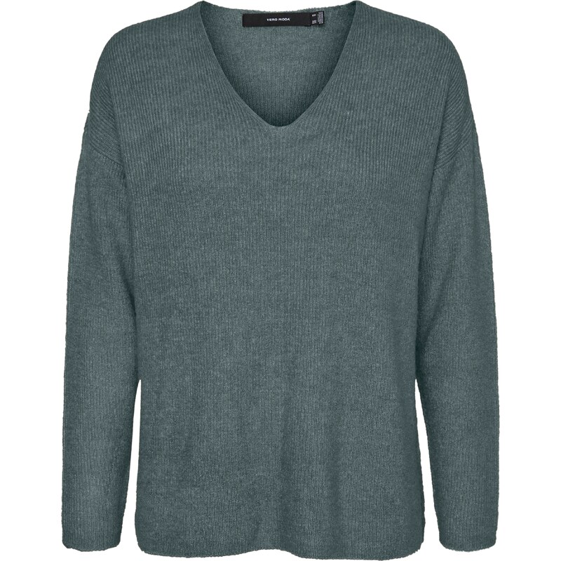 VERO MODA Svetr 'Lefile' tmavě zelená