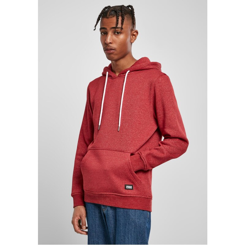 Urban Classics Basic Melange Hoody bloodstonemelange
