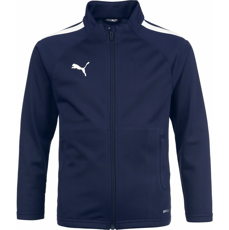 PUMA Sportovní bunda TeamLIGA indigo / bílá