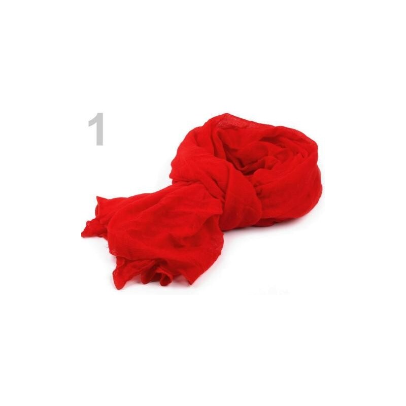 Stoklasa Šála 100x200cm jednobarevná imitace fáčoviny (1 ks) - 1 červená