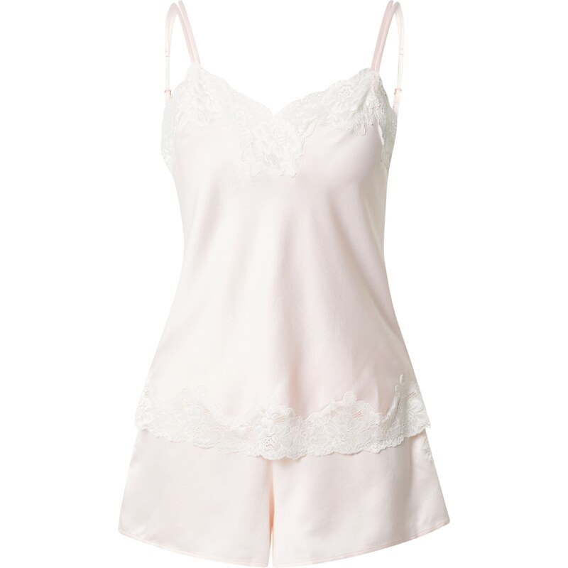 Lauren Ralph Lauren Pyžamo SIGNATURE pink / bílá