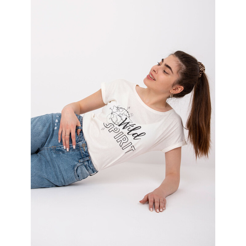 Mayflies T-shirt-TW-TS-1005-14.25P-ecru