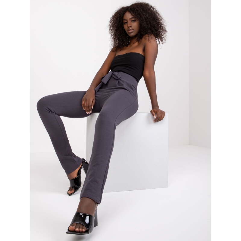 RUE PARIS Sweatpants-RV-DR-7459.01X-graphite
