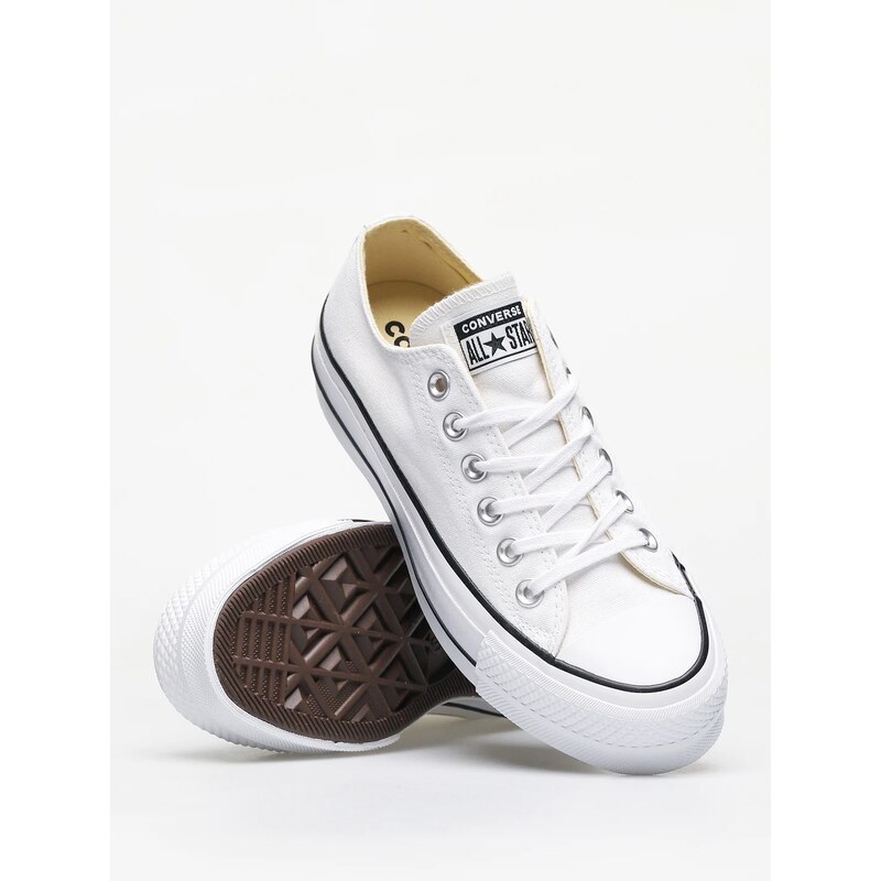 Converse Chuck Taylor All Star Lift Ox (white/black/white)bílá