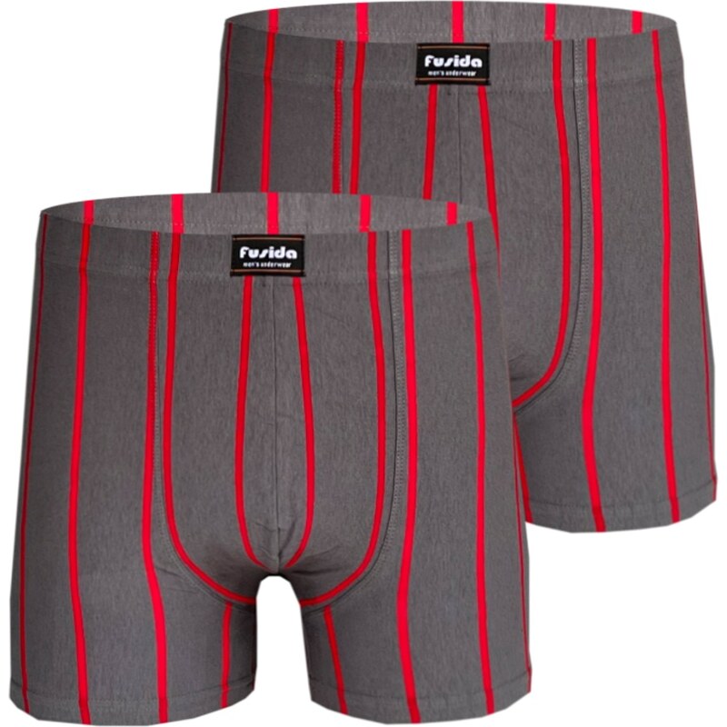 PeSaiL Pánské bavlněné boxerky - fusida (balení/2 kusy)