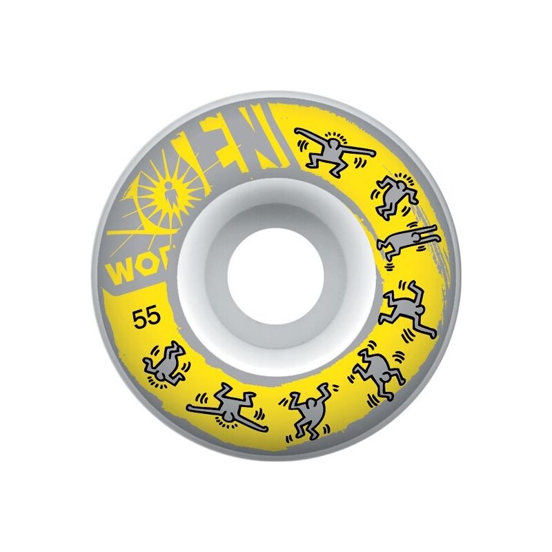 kolečka ALIEN WORKSHOP - Haring 55 Yellow (ZLUTA)