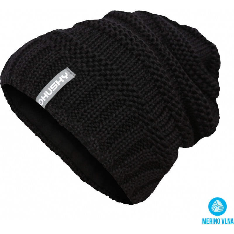 Dámská merino čepice HUSKY Merhat 5 černá 117114721