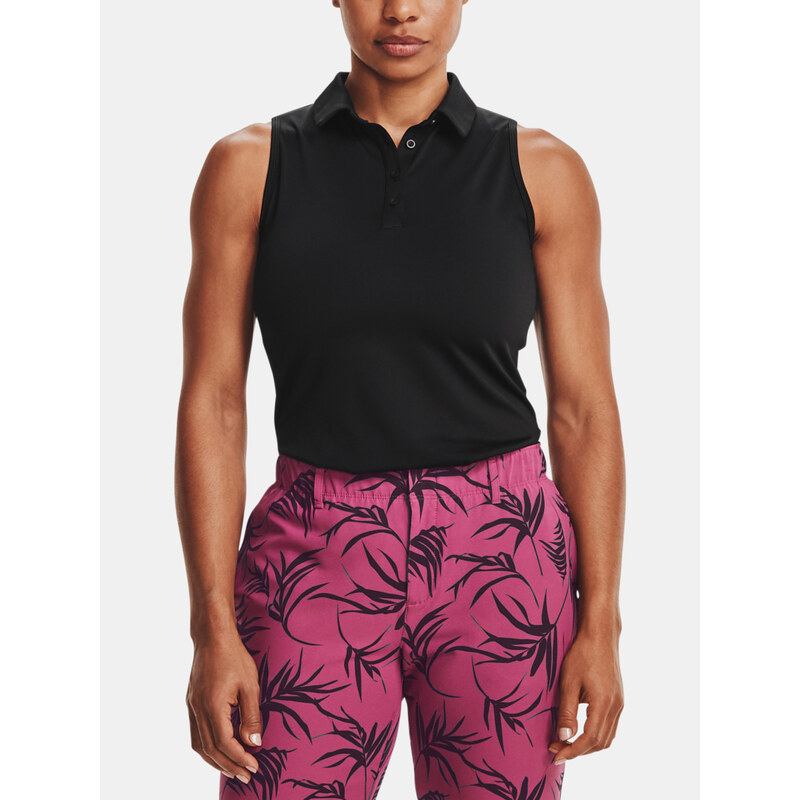 Under Armour Tílko UA Zinger Sleeveless Polo-BLK - Dámské