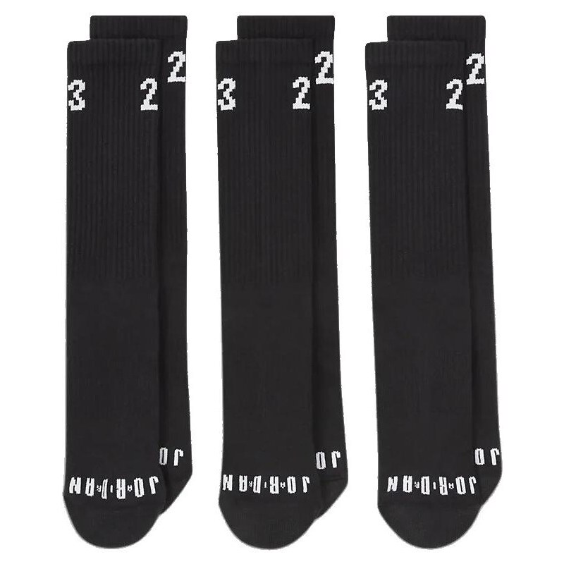 Ponožky Jordan Essential Crew 3 Pack Socks Black da5718-010