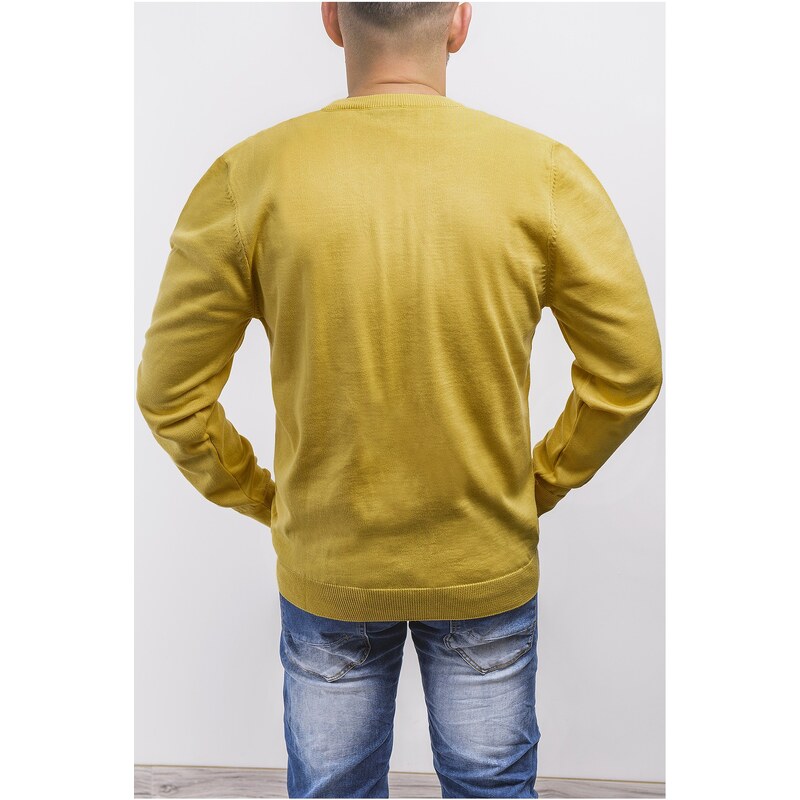 Risardi Pánský svetr 2200 - žlutý (kanárkový)