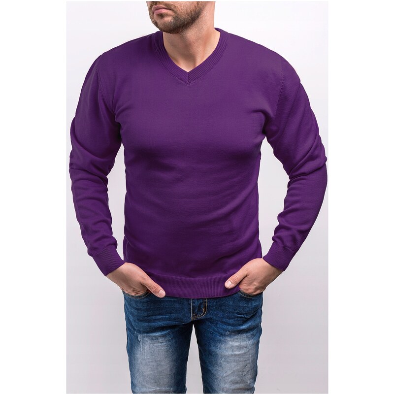 Risardi Pánský svetr 2200 - fialový